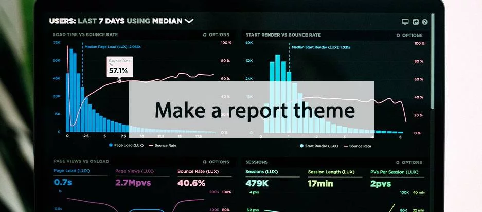 Make a report theme in Google Data Studio