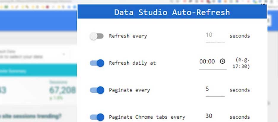 Etapa 5: usar a atualização automática do data studio