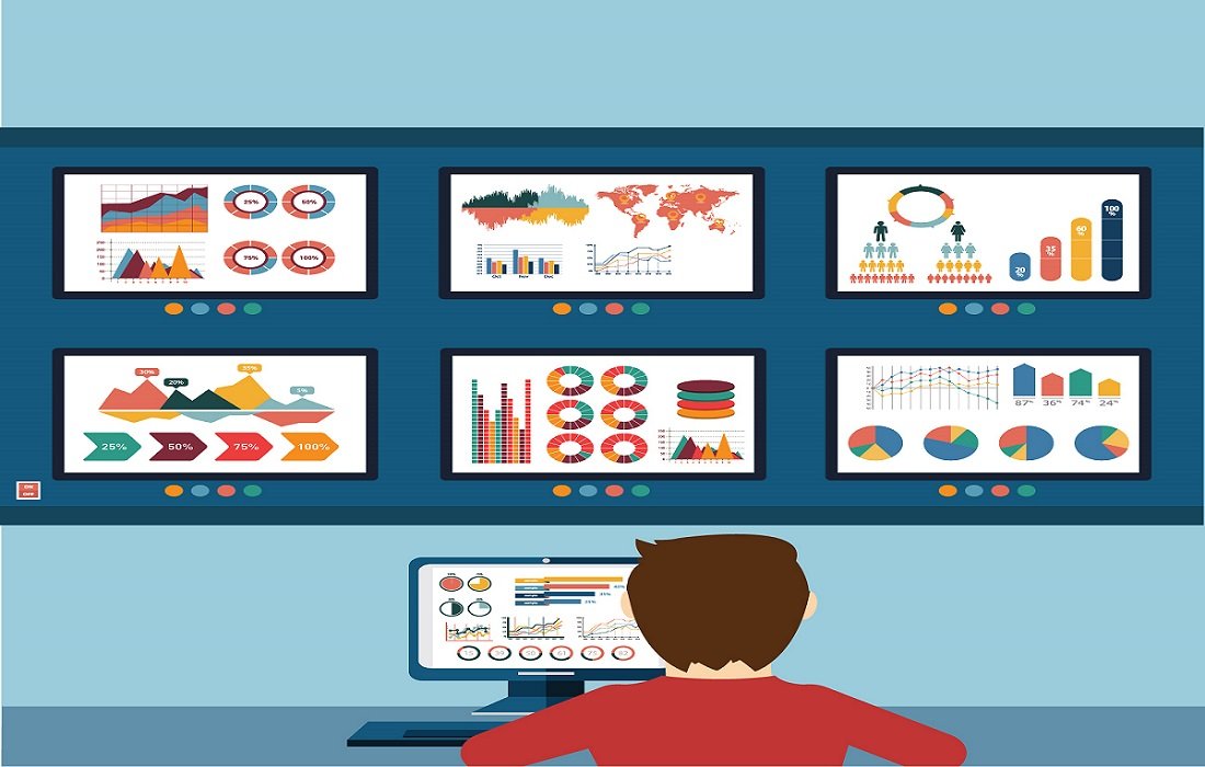 Digital marketing team analyzing campaign performance using data dashboards