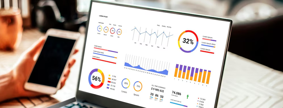 AI-powered SEO reporting dashboard in 2025 showing trends, rankings, and insights.
