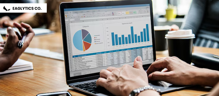 Client-facing SEO report with keyword rankings, traffic charts, and performance data.